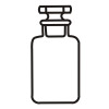 1231 Bottle Reagent, Wide Mouth with Interchangeable Stopper AMBER