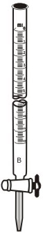 1367 Burette, with Straight Bore PTFE Plug Stopcock