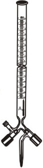 1400 Burette, Double Bore, Teflon key (Rota flow) Class A