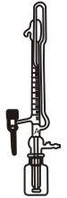 1440 Burette, Automatic Zero Mounted on reservoir with Teflon key Rota flow, AMBER