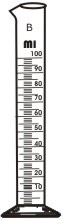 1650 Cylinder Graduated, Single Metric Scale with Pour out