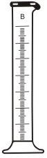 1651 Cylinder Graduated, Single Metric Scale with Pourout, AMBER