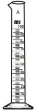 1655 Cylinder Graduated, Single Metric Scale with Pour out