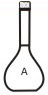1835 Flask, Volumetric with screw cap class A
