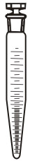 2305 Centrifuge Tube, Graduated I/C stopper, Conical Bottom